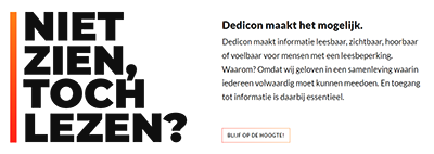 Screenshot Dedicon.nl
